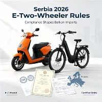Sıcak Satış! Sırbistan İçin EEC Sertifikalı L1e Mopedler Hazır Stok 2026 Yeni...